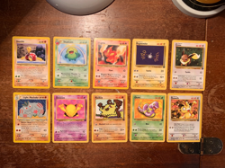 10 VINTAGE Pokemon Cards from Various Classic Sets!! - Image 1