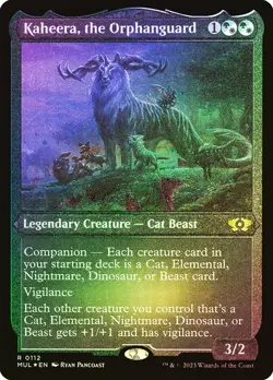 MTG KAHEERA, THE ORPHANGUARD ETCHED FOIL Multiverse Legends NM - Image 1