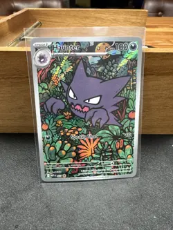 Pokemon TCG Mega Evolution Black Star Promo Haunter #027 Illustration Rare - Image 1