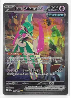 Iron Valiant EX 249/182 Pokemon Paradox Rift Special Illustration Rare NM - Image 1