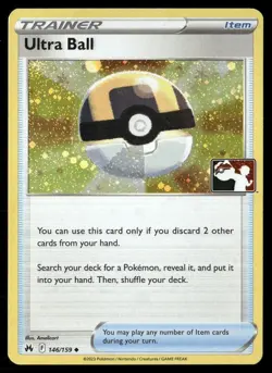 Ultra Ball 146/159 Prize Pack Series Cards Holo Pokemon TCG - Image 1