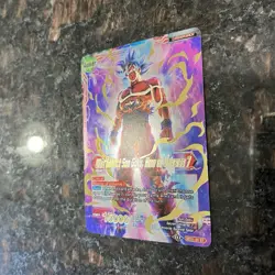 Ultra Instinct Son Goku Hero of Universe 7 Foil Dragon Ball Super Card Game | NM - Image 2
