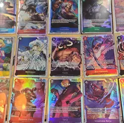 One Piece TCG SR/ Mixed LOT of 24 Foil Cards English Mixed Sets - Image 2