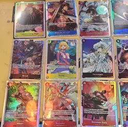 One Piece TCG SR/ Mixed LOT of 24 Foil Cards English Mixed Sets - Image 3