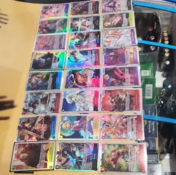One Piece TCG SR/ Mixed LOT of 24 Foil Cards English Mixed Sets - Image 4