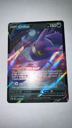 Crobat V SWSH110 - Sword & Shield Black Star Promo Cards V Holo (NM+) - Image 1