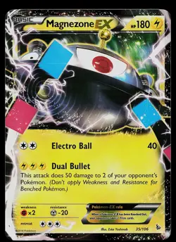 Pokemon Card - Magnezone EX XY Flashfire 35/106 Ultra Rare - Image 1