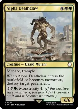 ~ Alpha Deathclaw ~ NM ~ UB: Fallout ~ MTG ~ - Image 1