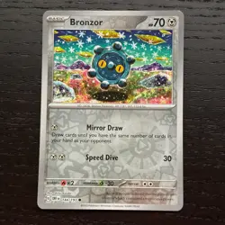 Bronzor 144/197 Pokemon Obsidian Flames SV03 Reverse Holo Common Card NM - Image 1