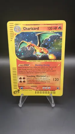 Charizard 6/165 Holo - Double Swirl! Light Play -Expedition eSeries Pokemon Card - Image 1
