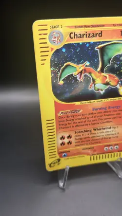 Charizard 6/165 Holo - Double Swirl! Light Play -Expedition eSeries Pokemon Card - Image 2