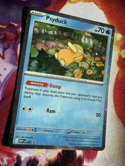 Pokemon TCG Psyduck MEP 007 Mega Evolution Cosmos Holo - Image 1