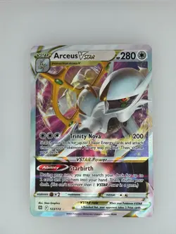 2022 Pokemon Brilliant Stars Arceus VSTAR 123/172 NM - Image 1