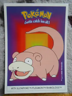RAMOLOSS / SLOWPOKE #79 - DUNKIN BOOMER 2000 - CARTE POKEMON - TRES BON ETAT - Image 1