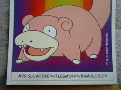 RAMOLOSS / SLOWPOKE #79 - DUNKIN BOOMER 2000 - CARTE POKEMON - TRES BON ETAT - Image 3