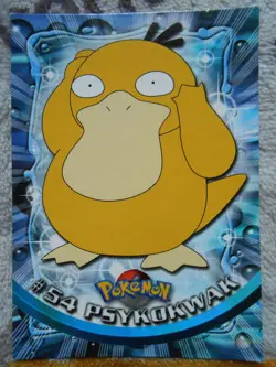 PSYKOKWAK #54 - TOPPS TV ANIMATION EDITION - CARTE POKEMON - TRES BON ETAT - Image 1