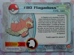 FLAGADOSS #80 - TOPPS TV ANIMATION EDITION 1999 - CARTE POKEMON - TRES BON ETAT - Image 4
