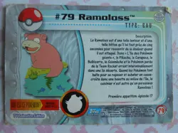RAMOLOSS #79 - TOPPS TV ANIMATION EDITION 1999 - CARTE POKEMON - BON ETAT - Image 4