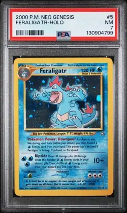 Feraligatr 5/111 PSA 7 Pokemon Neo Genesis Holo Rare - Image 1