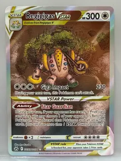 Pokemon TCG Regigigas VSTAR Ultra Rare Crown Zenith Galarian Gallery GG55/GG70 - Image 1