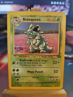 Pokemon TCG Nidoqueen Jungle Non-Holo Card 23/64 Unlimited Rare, LP Condition - Image 1