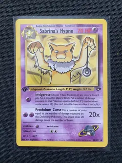 Pokemon TCG Sabrina's Hypno Gym Challenge 1st Edition Uncommon Card 56/132 - Image 1