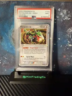 Pokemon Rayquaza ex 102 EX Deoxys Ultra Rare Holo PSA 9 MINT - Image 1