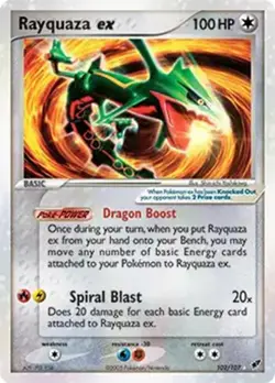 Rayquaza ex - 102/107 - Pokemon Ex Deoxys Ultra Rare Card LP - Image 1