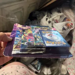Pokemon tcg lightning set 4 packs plus bonus card auction 9 - Image 2