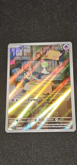 Ralts Scarlet & Violet Illustration Rare Card 211/198 NM Condition - Image 3
