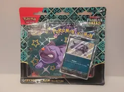 Pokemon S&V Paldean Fates Shiny Maschiff Tech Sticker Collection 3 Pack Blister - Image 1