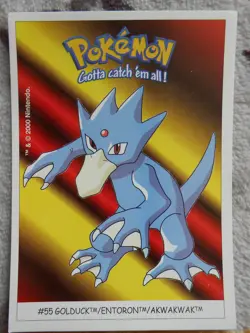 AKWAKWAK / GOLDUCK #55 - DUNKIN BOOMER 2000 - CARTE POKEMON - TRES BON ETAT - Image 1