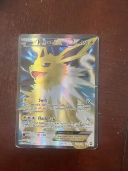 Pokemon TCG Jolteon-EX Promo Card 28a/83 Holo Full Art - Image 1