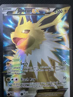 Pokemon Card TCG Jolteon EX 28a/83 Generations Ultra Rare Holo Full Art NM B - Image 2