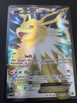 Pokemon Card TCG Jolteon EX 28a/83 Generations Ultra Rare Holo Full Art NM B - Image 3
