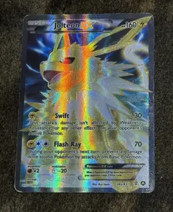 Pokemon TCG Jolteon-EX Promo Card 28a/83 Holo Full Art - Image 1