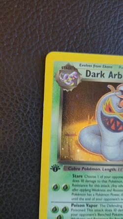 Dark Arbok 2/82 Holo 1st Edition Pokemon TCG Card Team Rocket Series LP - Image 2