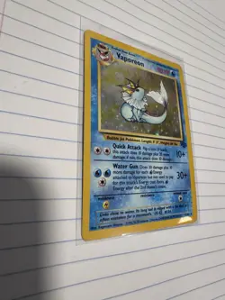 Pokemon TCG Vaporeon Holo Rare Card 12/64 Jungle Set - Image 3