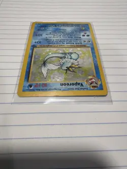 Pokemon TCG Vaporeon Holo Rare Card 12/64 Jungle Set - Image 4