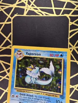 🔥 Vaporeon 12/64 🔥 Original Holo Rare Jungle Set Pokemon Card WOTC TCG 1999 - Image 4