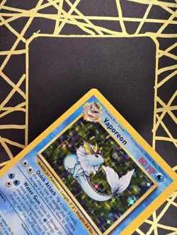 🔥 Vaporeon 12/64 🔥 Original Holo Rare Jungle Set Pokemon Card WOTC TCG 1999 - Image 5