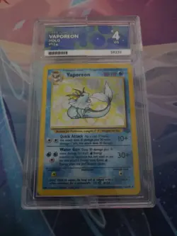 Pokemon Vaporeon Holo Rare Jungle Set Card 12/64 WOTC 1999 TCG - Image 1