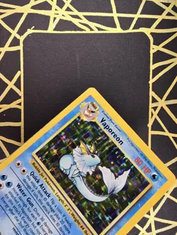 🔥 Vaporeon 12/64 🔥 Original Holo Rare Jungle Set Pokemon Card WOTC TCG 1999 - Image 5