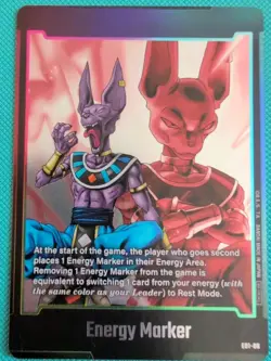 Beerus Energy Marker E01-06 Dragon Ball Super Fusion World TCG CCG Card - Image 1