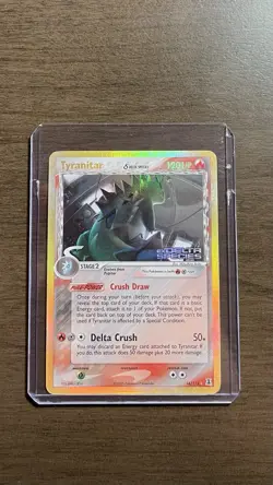 2005 POKEMON EX DELTA SPECIES #16/113 TYRANITAR REVERSE HOLO - Image 1