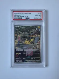 2023 POKEMON MEW EN-151 ILLUSTRATION RARE #173 PIKACHU PSA 10 - Image 1
