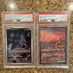 Mewtwo 052 & Mew ex 053 Pokemon 151 Ultra Premium Collection Promo PSA 10 - Image 1
