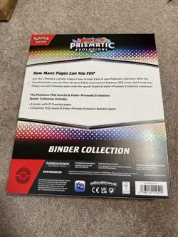 Pokemon TCG Prismatic Evolutions Binder Collection Box Factory Sealed - Image 2