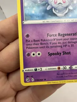 Galarian Cursola 118/264 Rare Regular Fusion Strike - Pokemon TCG NM - Image 5