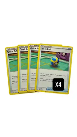 x4 Quick Ball 237/264 Play-Set (NM) Sword & Shield: Fusion Strike 2021 - Image 1